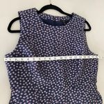 J.Crew Blue Metallic Silver Purple Jacquard Sleeveless Mini Cocktail Dress 12 Photo 6