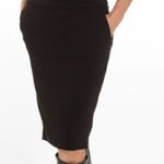 N.A. Martin Black Pencil Skirt Size 2 Photo 0