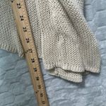 Wooden Ships  Paola‎ Buendia Knit Open Front Cardigan Sweater Tan XS Boho Beachy Photo 4