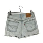Levi's  Light Blue Wash High Rise Wedgie Distressed Denim Shorts 25 Photo 2