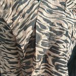 CAbi  Chic 100% Silk Pink and Dark Gray Sleeveless Wrap Top Size Large Photo 1