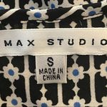 Max Studio black and cream romper with 3/4 sleeves and shorts. Size Small. EUC Photo 7