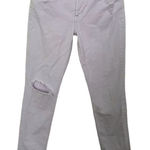 7 For All Mankind π₯ Lilac The Slim Cigarette Distressed Skinny Jeans Photo 0