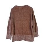 Chelsea & Theodore Chenille Knit Sweater Womens M Brown Cozy Neutral Clean Girl Size M Photo 4