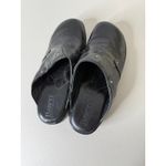 Women's Born Black Tooled Leather Y2K Boho Western Clogs Mules Heels Shoes 10/42 Photo 15