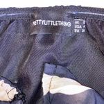 Pretty Little Thing Strapless Scrunch Sided Dress Women Size 4 Tan & Black Photo 3