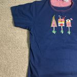 Cathy Daniels Vintage Novelty Embroidered Birdhouse Size Medium T-Shirt Gingham Photo 1