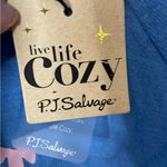 PJ Salvage Don’t Hurry Be Happy Live Life Cozy Lounge Sweatshirt Top Small NWT Blue Photo 9