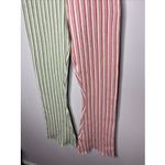 YLLW Yellow the Label Wyla Striped Knit Bell Bottom Pant Sz 8 Photo 2