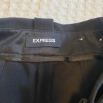 EXPRESS Black Taper Trousers With Tie Waist Photo 4