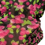 Modcloth New! Never Too Mesh-Y for Me T-Shirt in Black Raspberry M Photo 4