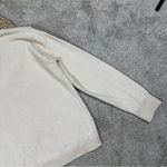 Joie  Button Front Cardigan Sweater Longsleeve V-Neck Soft Fuzzy Cozy in Beige L Photo 8