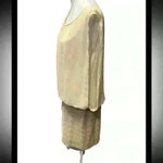 Scarlett  Champagne Gold Cocktail Dress Glittery Sparkly Photo 3