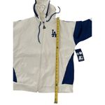 Starter Los Angeles Dodgers  Women's Scrimmage Full-Zip Hoodie - White Photo 4