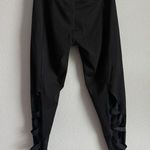 Victoria's Secret Victoria Secret Sport XL Knockout Black Tight Legging Strappy Crisscross Cut Out Photo 5