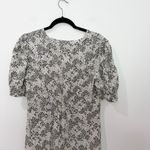 Madewell NWT  Puff-Sleeve V-Neck Midi Dress in Floral  
Size 8 Photo 7