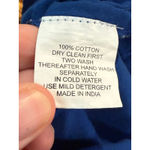 Rini Blue Embroidered Boho Tunic Dress XL Cotton V Neck 3/4 Sleeve Hippie Photo 8