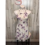 Candie's Candie’s White Floral Lace Halter Dress XS Photo 1