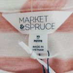 Market & Spruce Pink and White Striped Top NWT Size XS Petite Pink Tee Stripes Photo 5