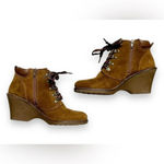 White Mountain  Liberty Leather Wedge Booties Photo 2