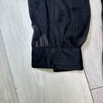 Nanette Lepore Nanette Lapore black sheer chiffon button up tie front long sleeve dress size 8 Photo 7