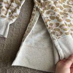 Aerie Sweatshirt Womens Size Small Oversized Leopard Print crew neck Pink Ivory Photo 2