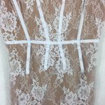 For Love & Lemons  Cheyenne Nude Lace Bodice Corset Mini Dress Ivory Small Photo 8