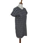 Everlane Dress Small Navy White Striped Short Sleeve Minimalist Photo 3