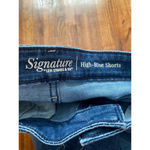 Levi's Signature by Levi Strauss & Co High-Rise Raw Hem Denim Shorts Summer Spring 14 Photo 4