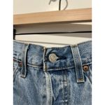 Levi's 501 Original Fit High Rise Denim Shorts Size W27 Distressed Cotton Photo 2