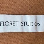 Floret Studios Plisse Pleated Twist Front Jumpsuit Copper M Orange Size M Photo 3