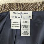 Vintage Rena Rowan for Saville Pleated‎ Midi Skirt Brown Black Plaid USA Women 8 Photo 6