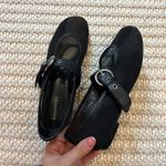 Reformation Bethany Ballet Flat in Black Mesh Photo 4