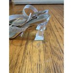 Nine West  Darla Dress Sandals Women Sparkle Formal Heels Shoes Size 8M GUC Photo 3