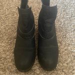 Blue Suede Shoes Women’s Black Ankle Booties Size 9.5 Short Heel Photo 2