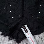 READ Punk Rave Studded Lace Overlay Black High Rise Denim Jean Shorts Cutoff Size undefined Photo 10