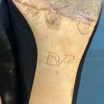 Diane Von Furstenberg  Black Leather Heels | Size 9 Photo 5