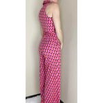Diane Von Furstenberg NWT  For Target Pink Geometric Printed Collard Jumpsuit Photo 5