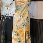 Here Comes the Sun Donβt Dye Midi Tie Dye Orange Dress - Sz S ππ Photo 5