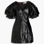 ALC Frank NWT A.L.C. Park Crinkled Faux Leather
Mini Dress Black Size 4 $495 Photo 2