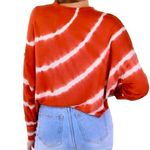 Anthropologie Maronie rust/ white stripped crop top. Rayon/spandex. Size M. NWT. Photo 1