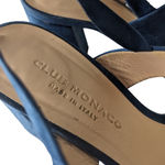Club Monaco Wrap Sandals Aelena Size 7 Blue Suede Heeled Photo 4