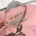 RARE Great China Wall Rhinestone Koi Fish Top Mauve Y2K Thermal XXS/XS Pink Photo 3