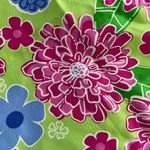 Lilly Pulitzer 100% Silk Ford Floral Mum Scarf Blue Pink Photo 3