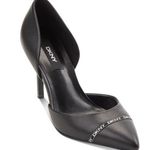 DKNY NEW  Womens Rosetta Leather Logo Pumps BLACK Photo 0