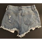 Victoria's Secret Pink Distressed Frayed Denim Shorts Size 0 Photo 4