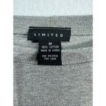 Limited Y2K Solid Gray Long Sleeve Crewneck‎ Pullover Top Size Medium Photo 4