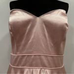 La Femme  27506 Strapless Banded Waist Satin Ballgown 16 Photo 3