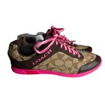 Coach  Drita Sneakers Vintage Y2K Logo Trainer Brown Pink Size 8.5 Photo 1