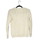 Aran Crafts Cable Knit Wool Sweater Women's Made in Ireland Cream XS Photo 1